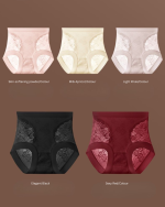 High Waist Plus Size Lace Tummy Control Women’s Briefs - Image 2