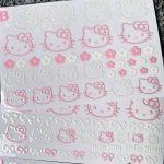Hello Kitty Line Art Waterproof Crystal Transfer Stickers for Phone Case, Cup & Accessories - Image 2