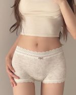 Women 10A Antibacterial Seamless Cotton Boxer Briefs - Image 8