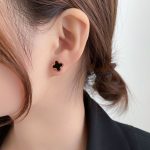 Titanium Steel Roman Numeral Stud Earrings Minimal Luxury Design - Image 8