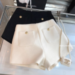 Women’s High-Waist Woolen A-Line Shorts - Image 6