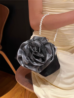 Vintage Pearl Camellia Round Handbag - Image 3