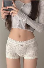 Women 10A Antibacterial Seamless Cotton Boxer Briefs - Image 13