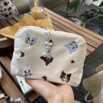 Cute Embroidered Cat Makeup Bag – Travel Pouch for Cosmetics, Period Essentials & Lipstick Storage - Image 4