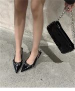 TOVCILION Pointed Toe Stiletto Heels – Metal Buckle Slingback Pumps for Women - Image 10