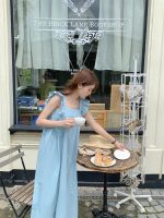 Designed with beautiful back and flying sleeves, bow tie A-Line Dress - Image 8