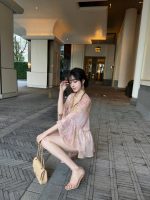 French Sequin V-Neck Chiffon Blouse – Elegant Loose Long Sleeve Statement Shirt for Women - Image 5