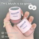NOVO Monochrome Blush Matte Natural High Light Portable Fine Powder Blush - Image 3
