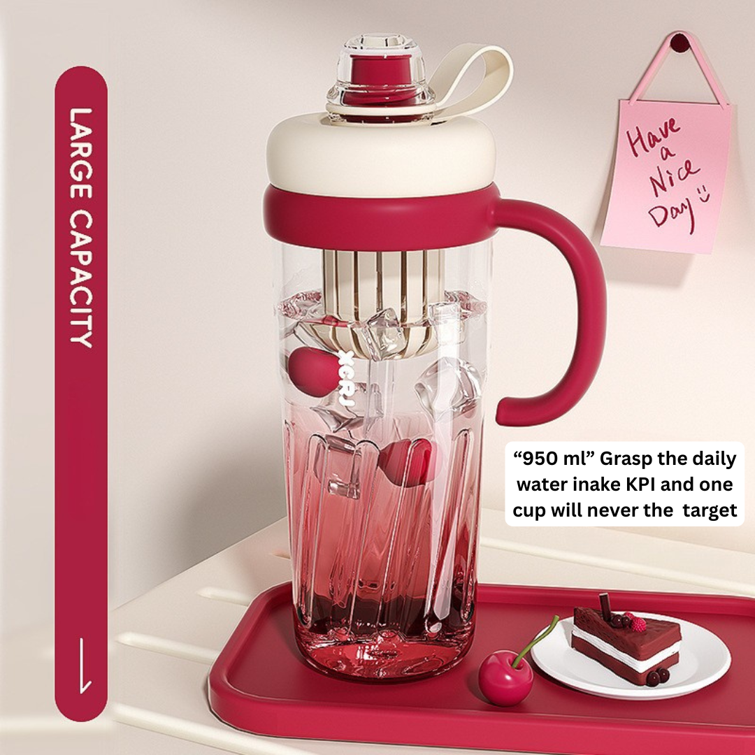 9_d4006d3c-fc5d-4202-a1e8-9917e96a6d19 Large Capacity Straw Cup – High Temperature Resistant Plastic Tumbler with Lid and Straw – Aesthetic Teapot-Style Water Cup - Image 1