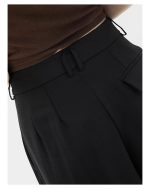 Women's Wide Leg Straight Trousers - High Waist Extra Long Dress Pants - Image 14