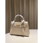Luxury Crocodile Embossed Kelly Handbag - Image 13