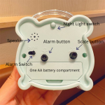 Cute Cartoon Kids Alarm Clock – Silent Bedroom Clock for Boys and Girls - Image 6
