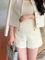 Women’s High-Waist Woolen A-Line Shorts - Image 7