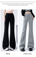 Flared high-waisted slimming bootcut pants, versatile American-style casual pants - Image 4
