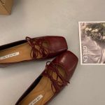 French Bow Lace-Up Mary Jane Flats for Women - Image 11