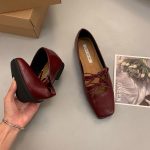 French Bow Lace-Up Mary Jane Flats for Women - Image 12