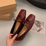 French Bow Lace-Up Mary Jane Flats for Women
