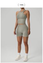 Seamless High-Waist Yoga Shorts for Women - Peach Butt Lift & Tummy Control, High-Stretch Fitness Running Shorts - Image 10