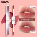 NOVO double-headed mirror lip gloss with matte  lip glaze - Image 2
