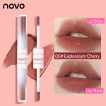 NOVO double-headed mirror lip gloss with matte  lip glaze - Image 6
