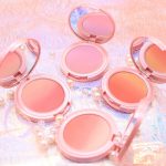 NOVO dreamy three-color gradient blush rouge peach sunset golden orange natural nude makeup blush - Image 2