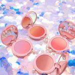 NOVO dreamy three-color gradient blush rouge peach sunset golden orange natural nude makeup blush - Image 9