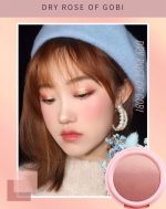 NOVO dreamy three-color gradient blush rouge peach sunset golden orange natural nude makeup blush - Image 5