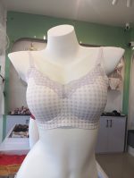 Plaid Seamless Wireless Bra – Cooling Comfortable Thin Cup for Natural Shape - Image 5