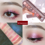 NOVO eye shadow palette makeup-free waterproof earth-color pearlescent matte glitter - Image 7