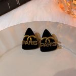 French retro black high end design sense temperament stud earrings for women - Image 5