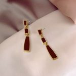 Retro Red Baroque Pearl Simple and High-end  Earrings for Women - Image 16
