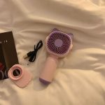 USB Rechargeable Mini Fan – Portable Quiet Cartoon Handheld Fan - Image 5