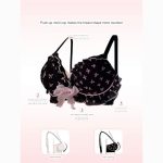 Japanese Sweet Girl Underwear Breasts Gathering to Make Bigger No Wires Anti-Sagging Cute Lolita Bra Set - Image 5