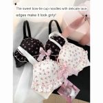 Japanese Sweet Girl Underwear Breasts Gathering to Make Bigger No Wires Anti-Sagging Cute Lolita Bra Set - Image 8