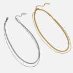 Double Layered Snake Chain Necklace for Women – High-End Gold Titanium Steel Vintage Clavicle Choker - Image 5