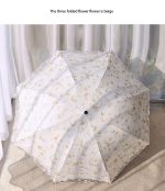 Double-Layer Lace Folding Umbrella for Women – UV Protection Sun and Rain Umbrella - Image 14