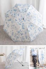 Double-Layer Lace Folding Umbrella for Women – UV Protection Sun and Rain Umbrella - Image 11