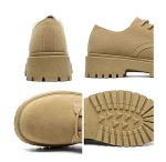 Men’s Suede Derby Work Shoes – Low-Top Retro Thick Sole Breathable Boots - Image 24