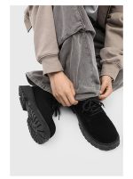 Men’s Suede Derby Work Shoes – Low-Top Retro Thick Sole Breathable Boots - Image 17
