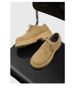 Men’s Suede Derby Work Shoes – Low-Top Retro Thick Sole Breathable Boots - Image 3
