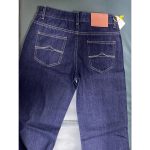 Dark Blue Low-Waist Slight Flared Wide-Leg Jeans - Image 5