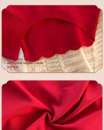 Red Seamless Push-Up Bridal Camisole Bra Set - Image 3