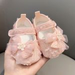 Breathable Cotton Toddler Shoes with Non-Slip Sole - Image 3