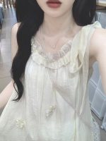 Ribbon Sleeveless Maxi Dress - Image 3