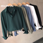 Men’s Solid Color Long Sleeve Business Casual Shirt – Clean Fit Everyday Top - Image 6