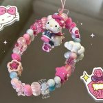 Beaded Mobile Phone Chain with Cute Heart Pendant – Original Card Machine & Backpack Lanyard - Image 2