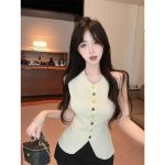 Women's Knitted Summer Vest – Unique Sleeveless Lightweight Trendy Top - Image 13