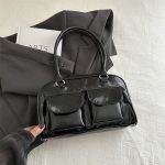 Retro niche underarm tote bag – large capacity shoulder purse - Image 2