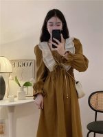 New French Dress Women's Niche Waist Slimming Tea Dress - Image 6