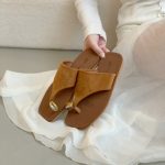 Elegant Toe Ring Flat Sandals – Fashion Casual Slip-On Beach Slides for Women - Image 16
